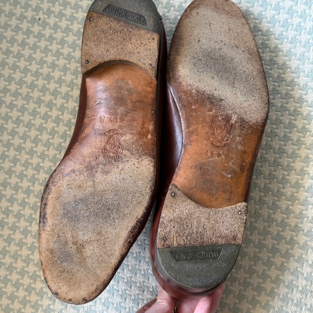 Gucci Men's Rich Brown Leather Loafers - Picture 5 of 5